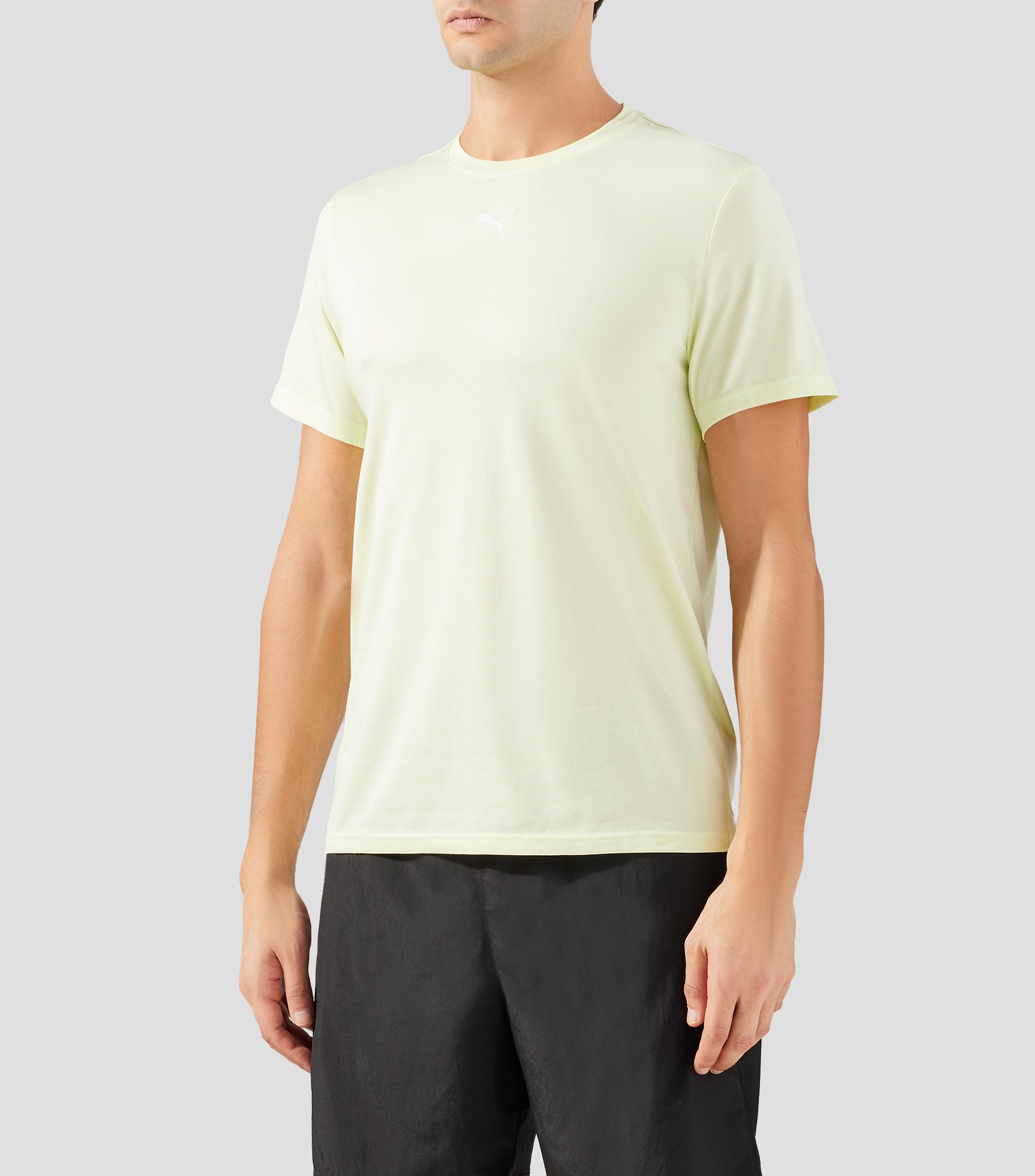 Playera para entrenamiento cuello redondo manga corta lisa Hombre